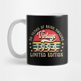 30 Years of Being Awesome Vintage 1994 Limited Edition 30th Birthday Gift Mug